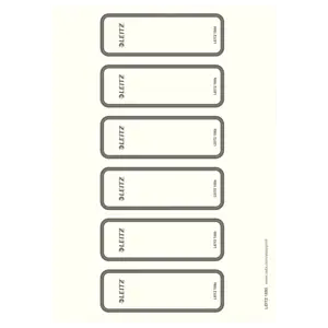 Leitz PC-beschriftbare Rückenschilder für Leitz Qualitäts-Ordner 180° WOW, Style. Solid und Urban Chic