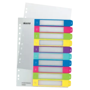 Leitz WOW printbart register, PP, ekstra bredt