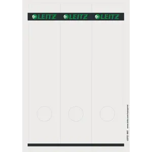 Leitz PC-beschriftbare Rückenschilder für Leitz Qualitäts-Ordner 180°, Standard- und Hartpappe-Ordner